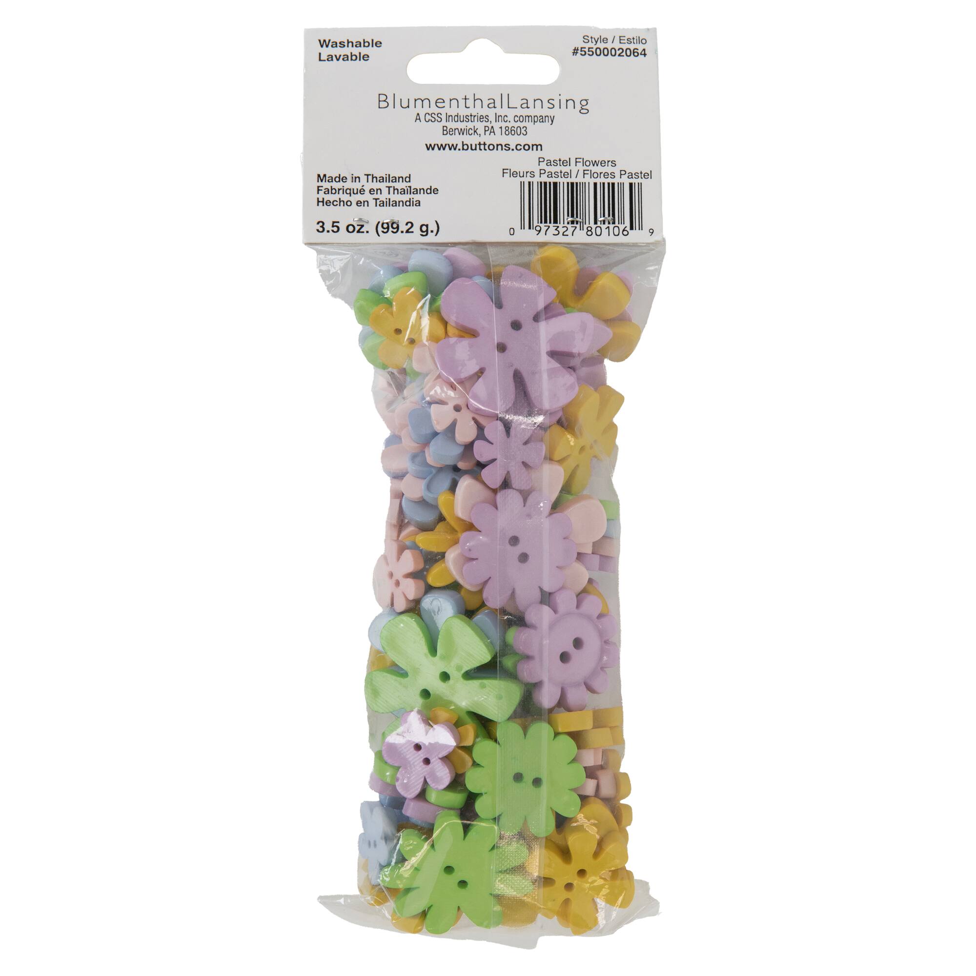 Favorite Findings™ Pastel Flower Button Mix